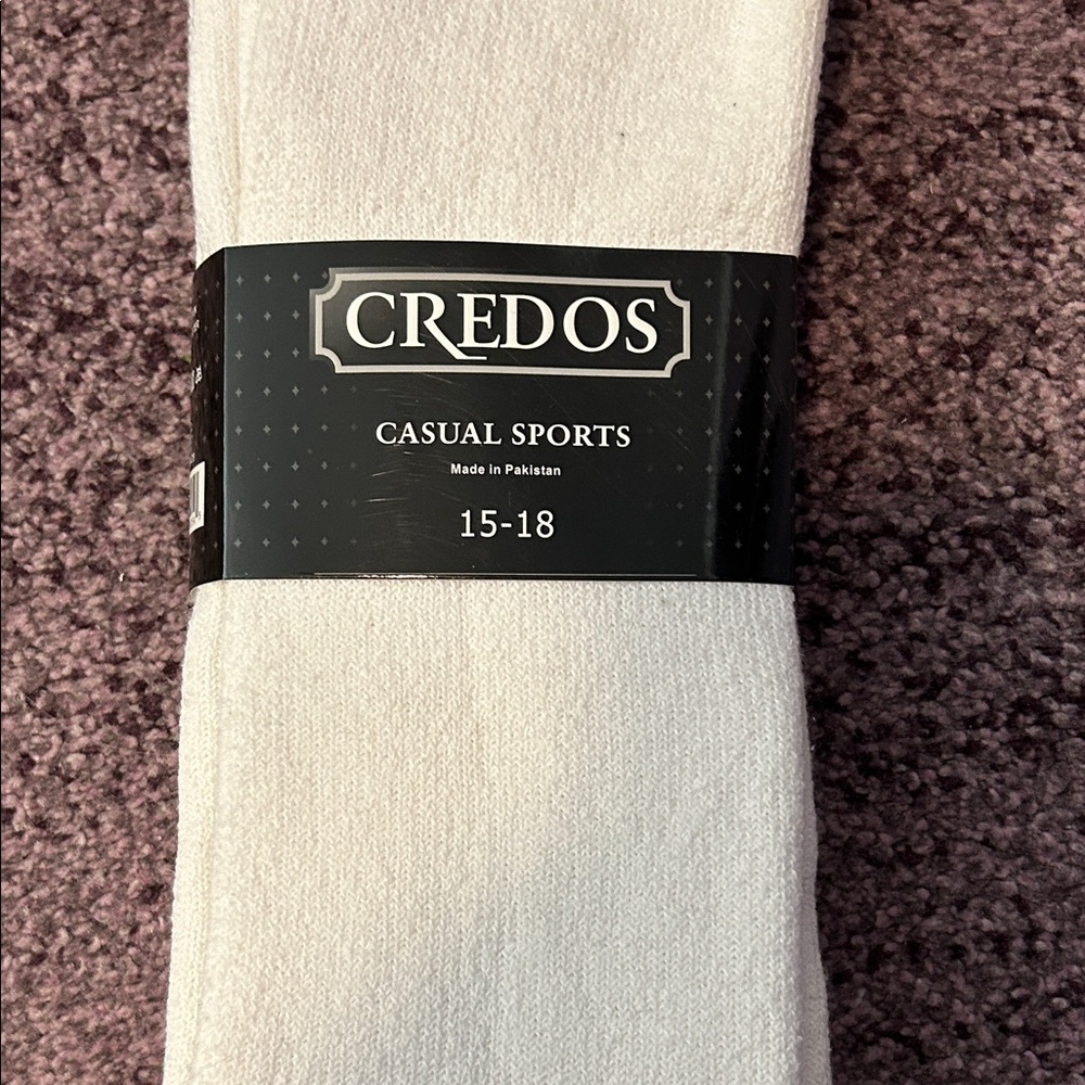 4 Pairs - Men's White Casual Sports Socks